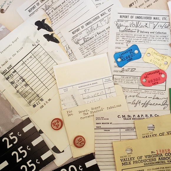 200+ piece vintage ephemera, junk journal supplies etc. - Picture 8 of 12